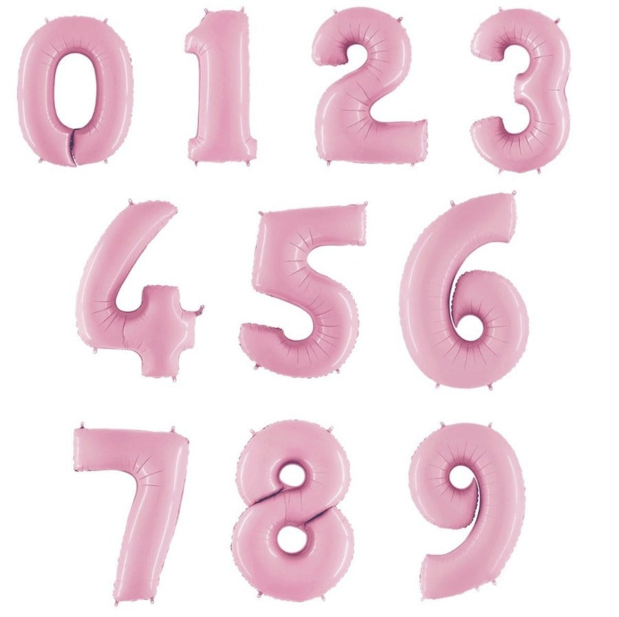 light pink jumbo number