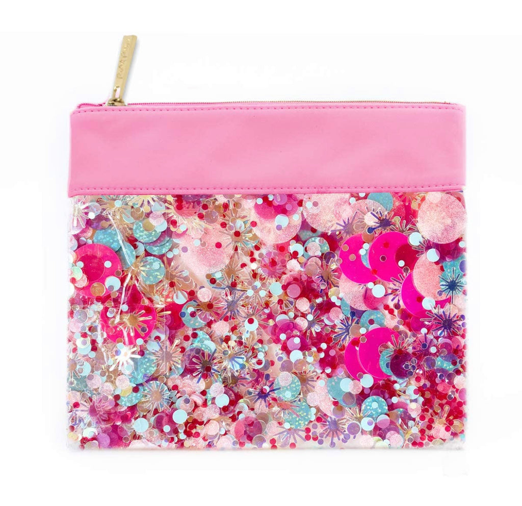 Think Pink Confetti Pouch