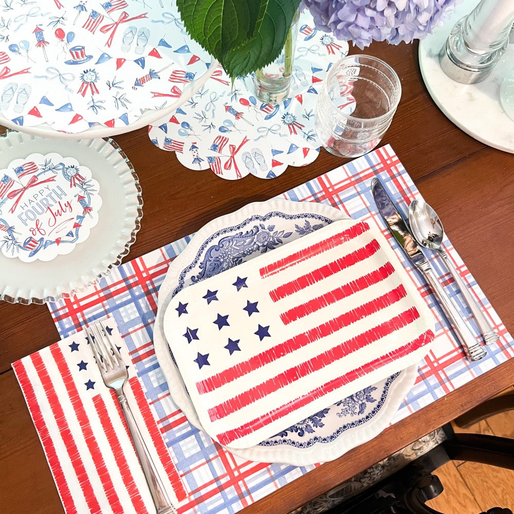 American Flag Shaped Plate
