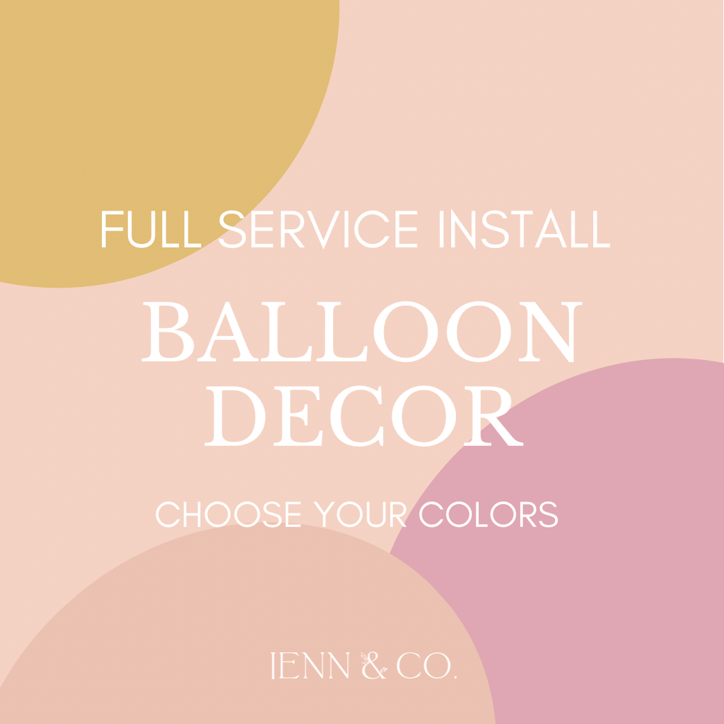 Jenn & Co. Balloons Deluxe Balloon Garland (Full Service)