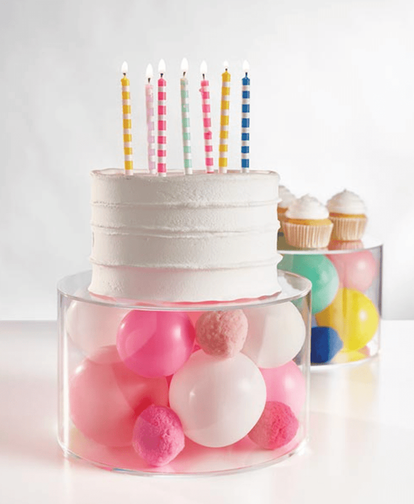 Jenn & Co. Rental Clear Fillable (Local Rental) Cake Stands