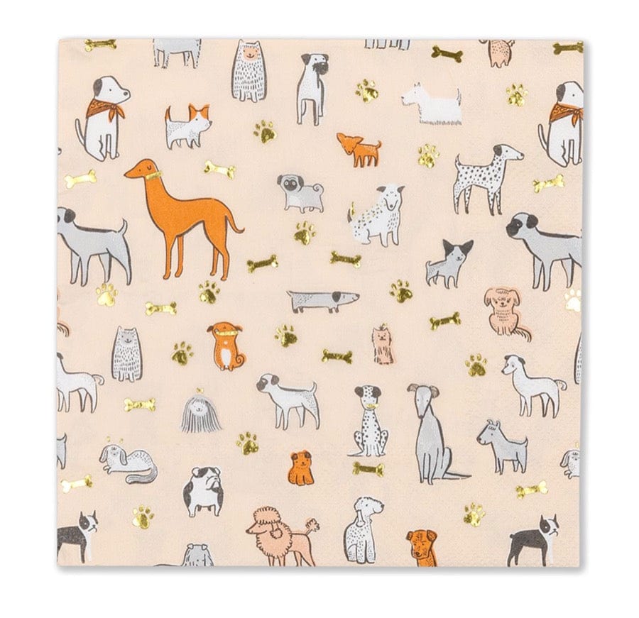 Jollity Party Bow Wow Large Napkins