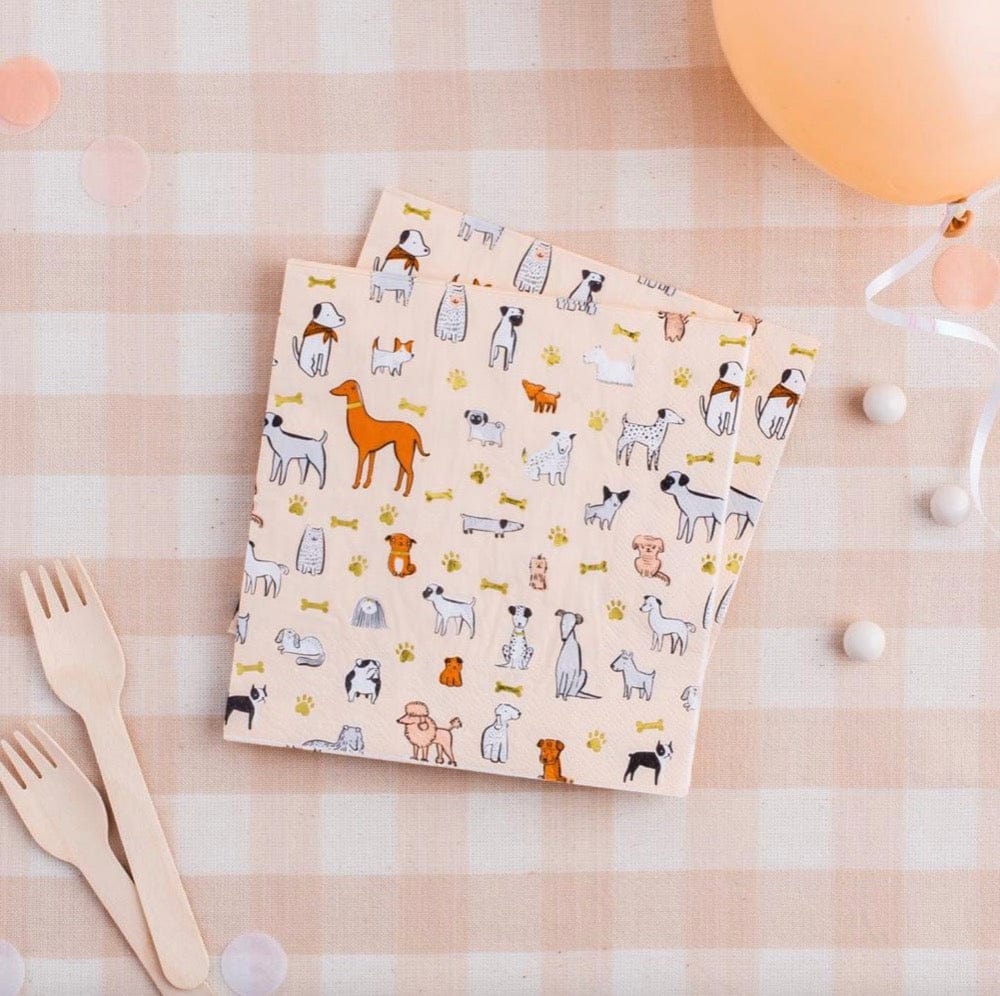 Jollity Party Bow Wow Large Napkins