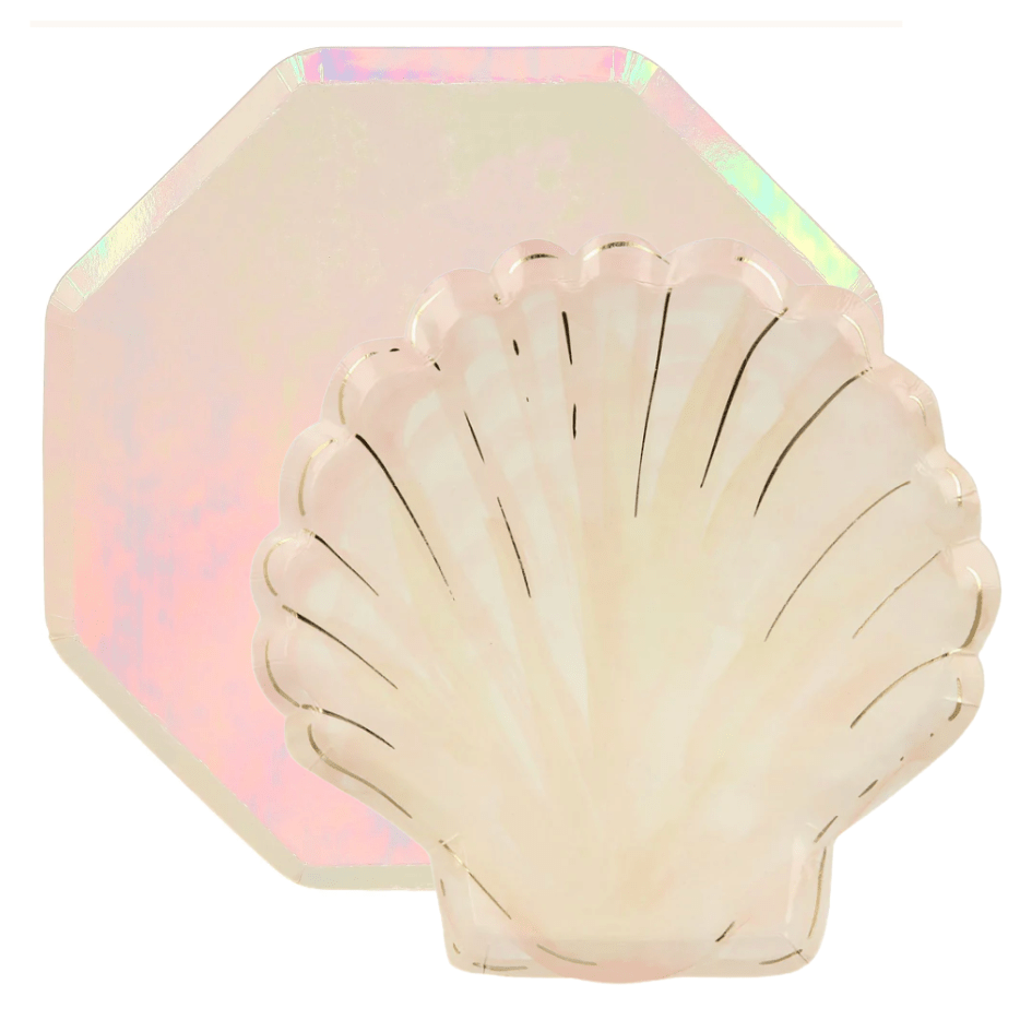 Jollity Party Clam Shell Plates