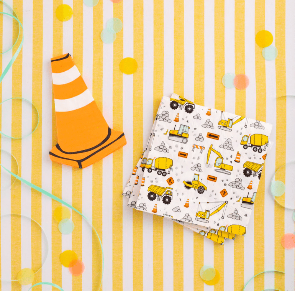 Jollity & Co. + Daydream Society Construction Cone Napkins