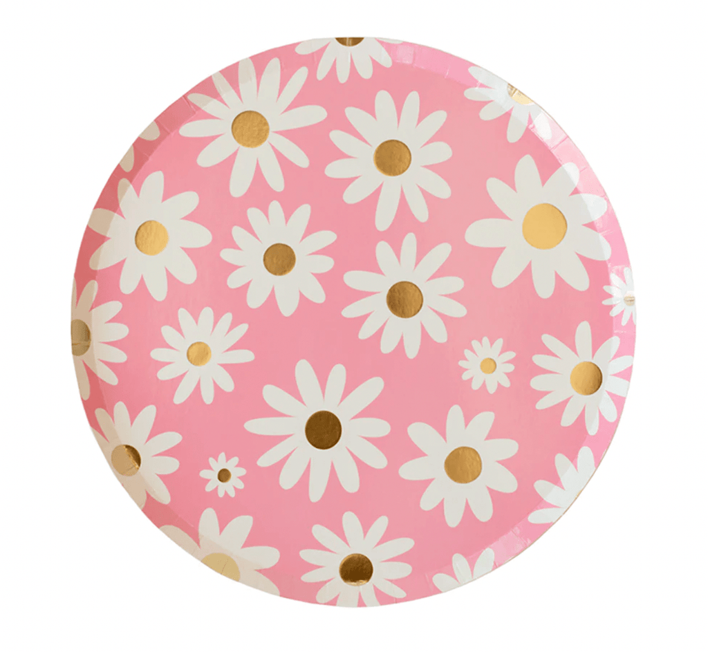 Jollity Party Peace and Love Daisy Plates