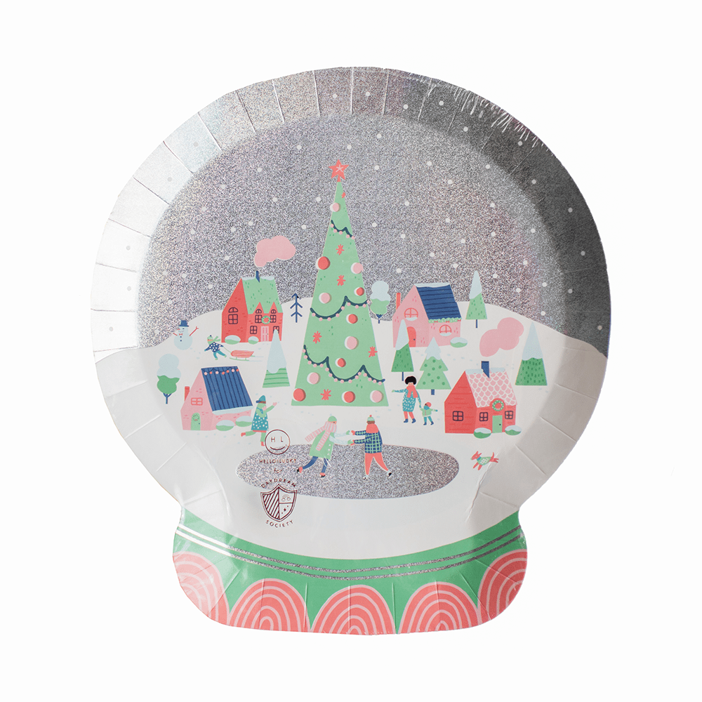 Jollity Christmas Snow Day Plates