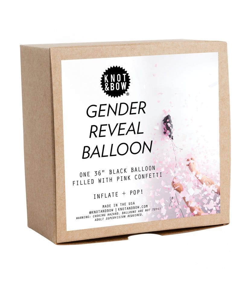 Knot&Bow Balloons Gender Reveal Balloon - Pink