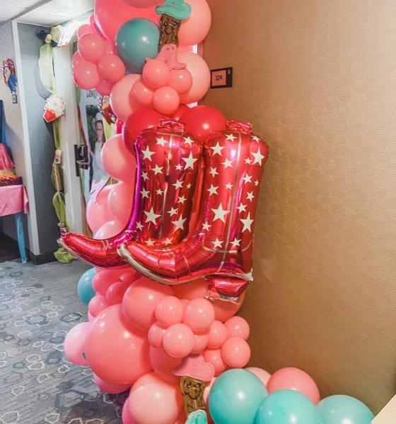 LaRock Balloons Cowgirl Boot Balloon