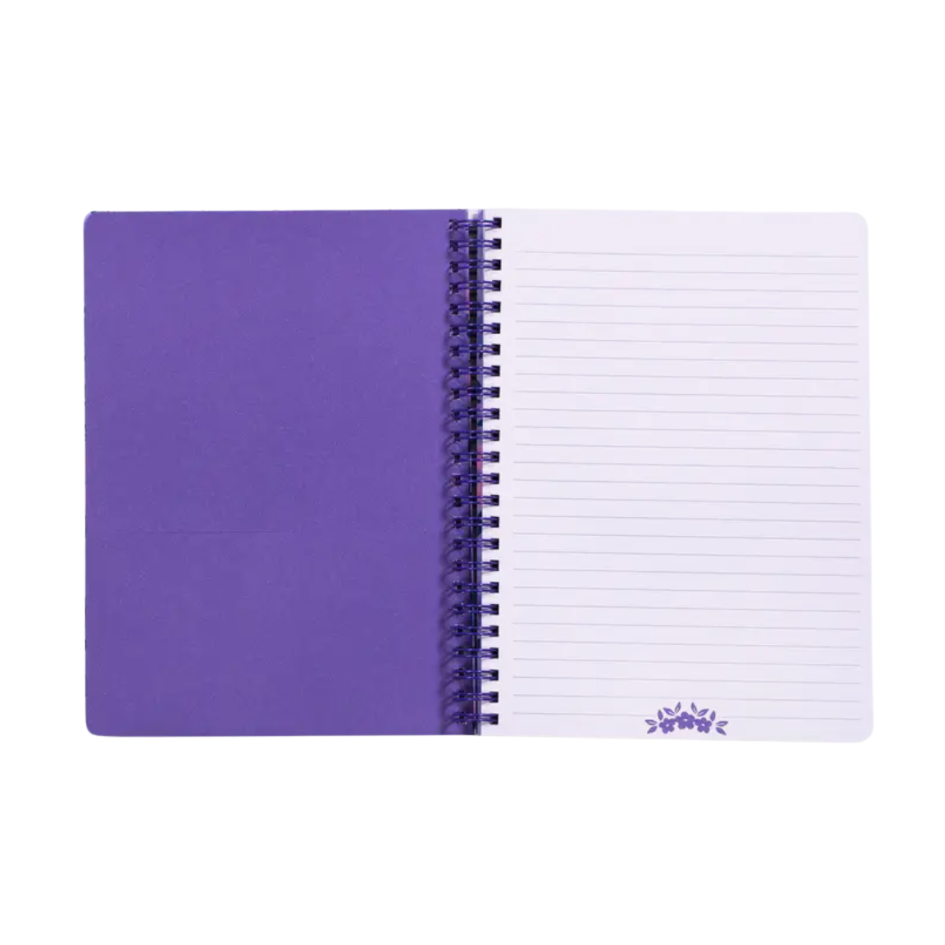 Lilac Floral Mini Notebook