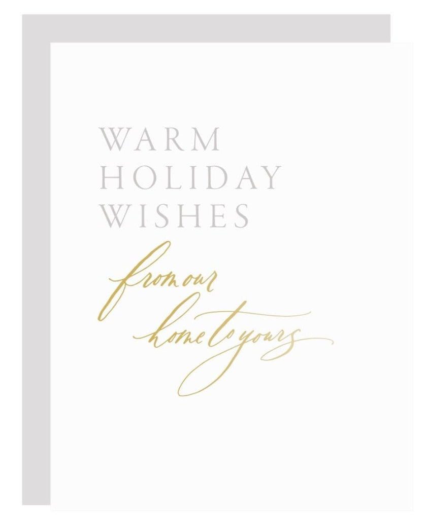 Little Well Paper Co. Greeting Cards Warm Holiday Wishes Card