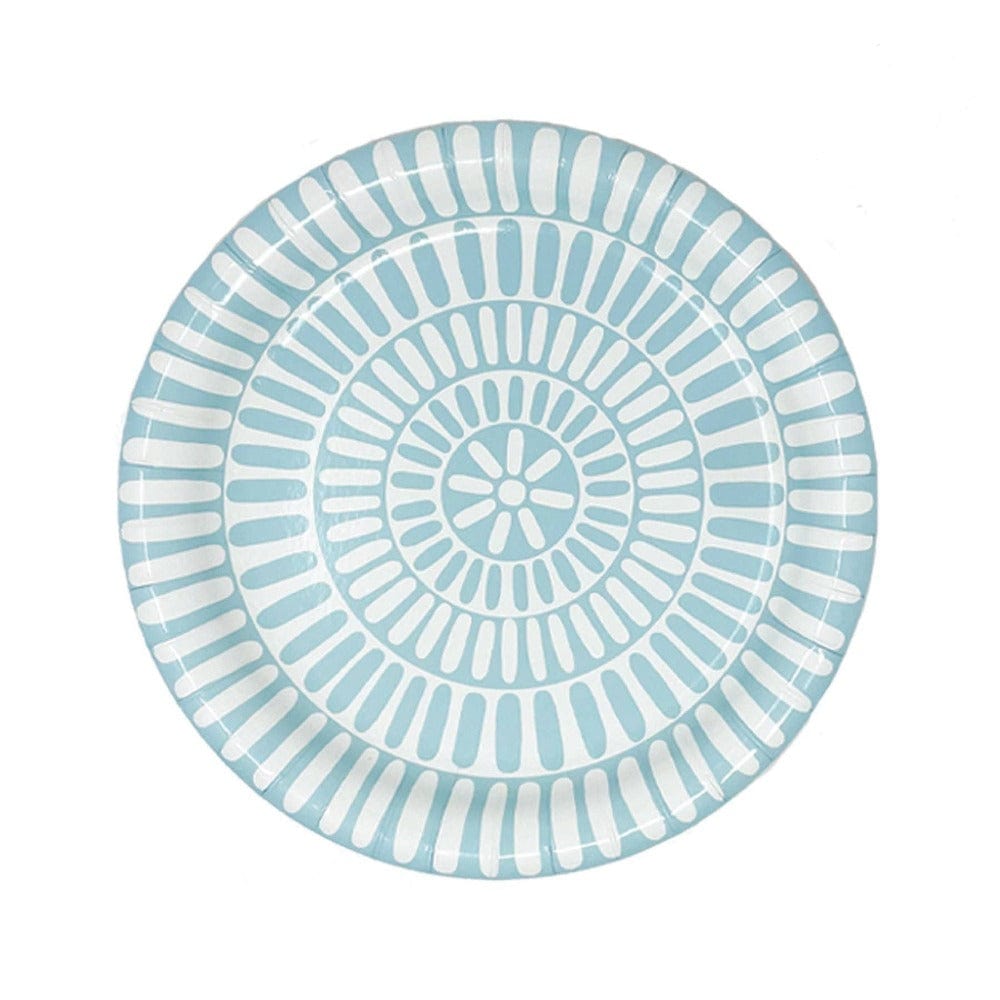 Lucy Grymes Designs Light Blue Heavy Duty paper Plate