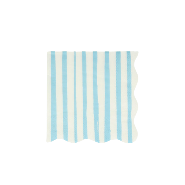 Meri Meri Party Blue Stripe Napkins Sm