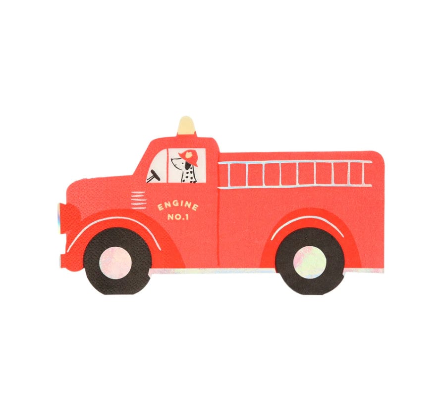 Meri Meri Fire Truck Napkins