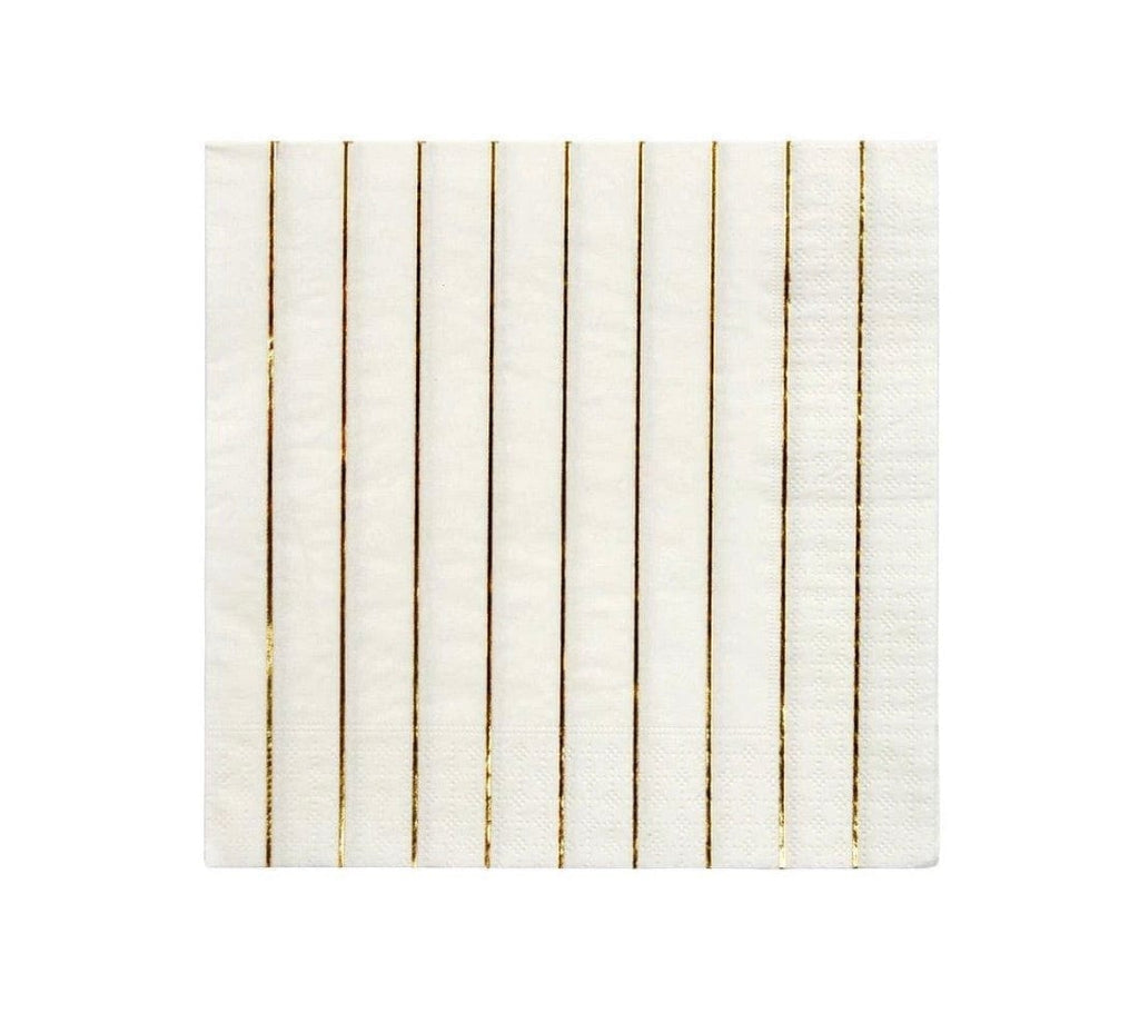 Meri Meri Party Gold Metallic Stripe Napkins