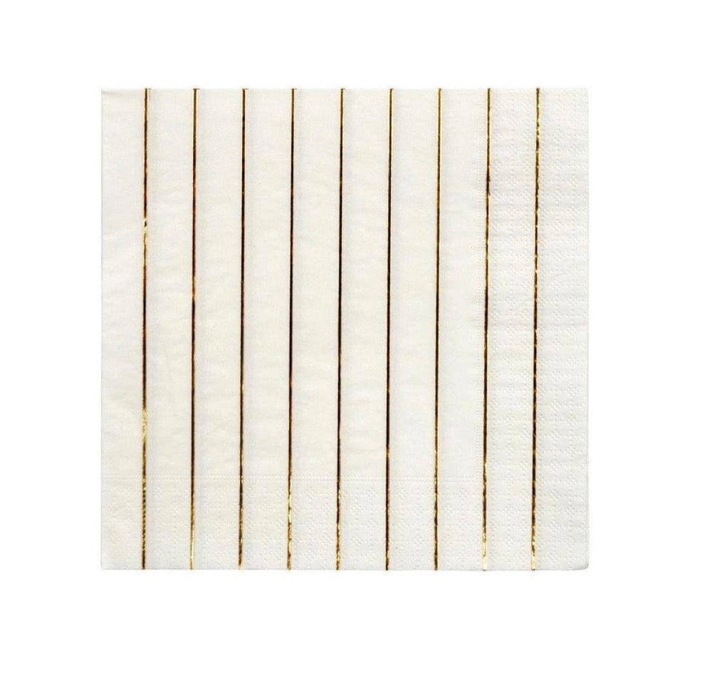 Meri Meri Party Gold Stripe Large Napkin