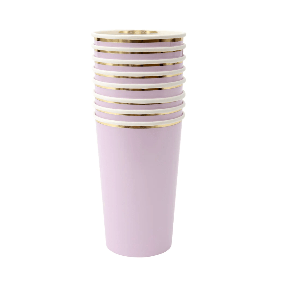 Meri Meri Party Lilac Highball Cups