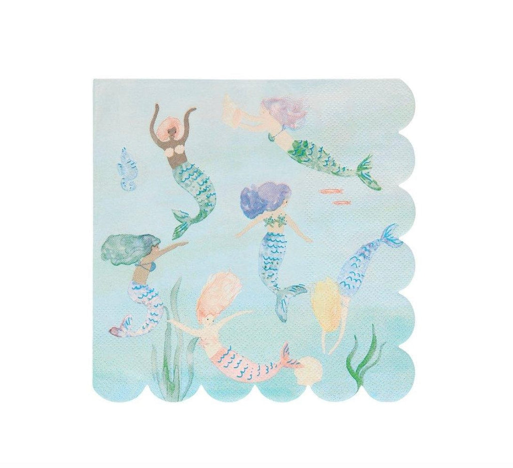 Meri Meri Party Mermaids Swimming Napkins