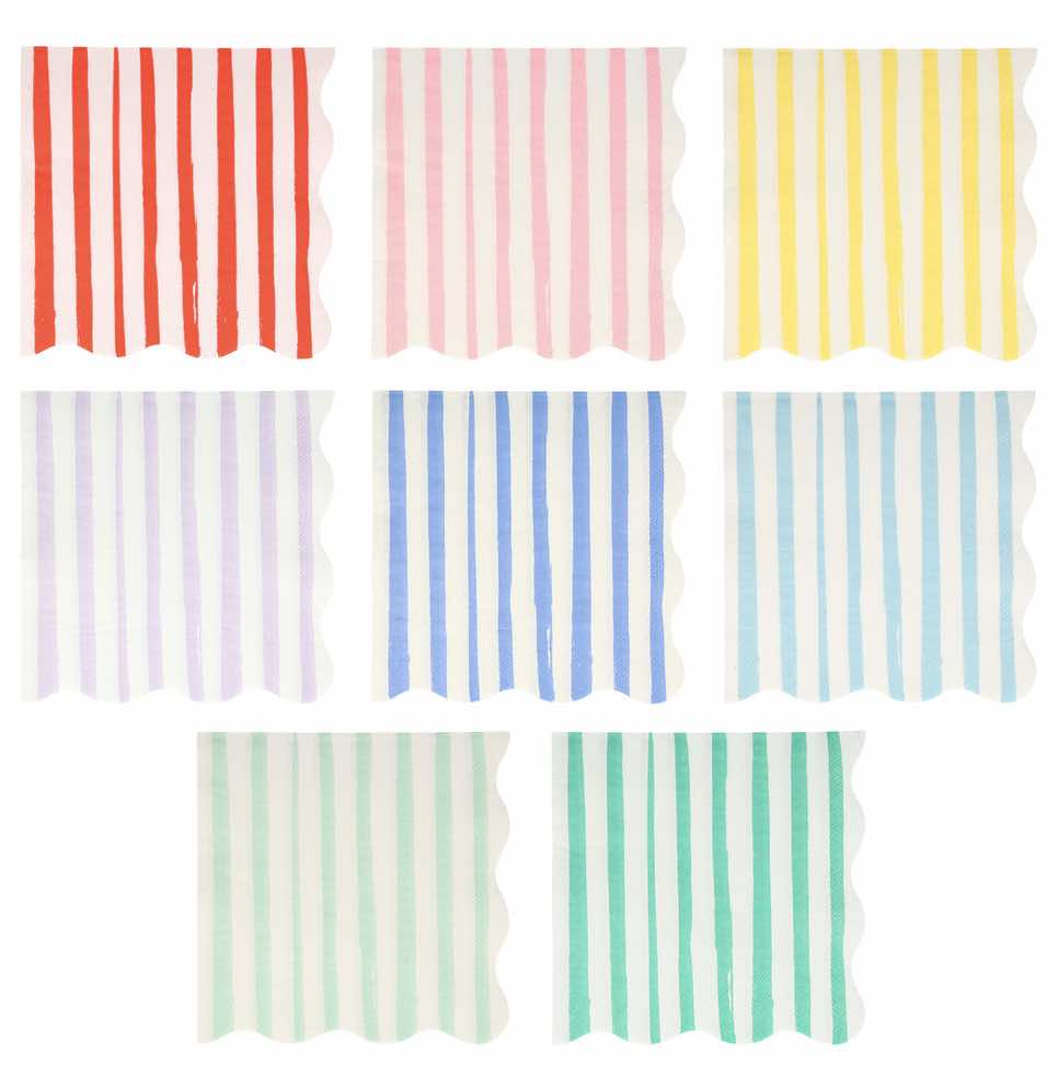 Meri Meri Party Mixed Stripe Large Napkin