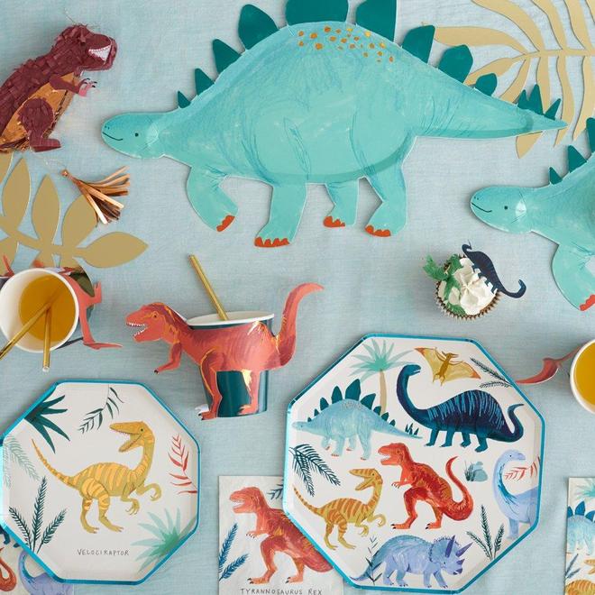 Meri Meri Party Stegosaurus Platters