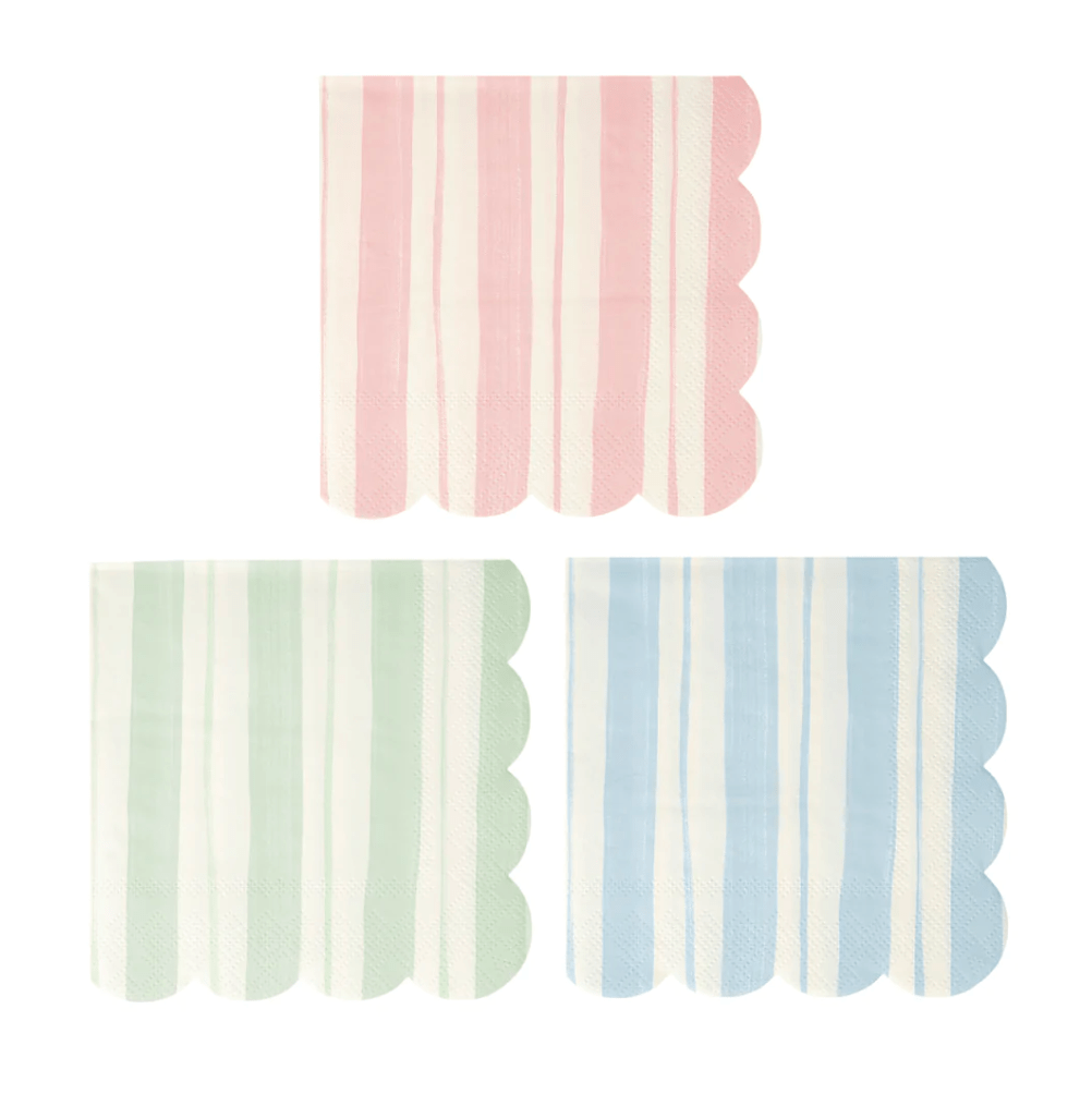 Meri Meri Party Ticking Stripe Napkins Lg