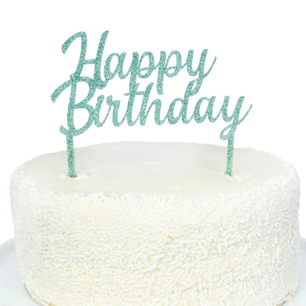 Happy Birthday Acrylic Topper in Green – Jenn & Co.