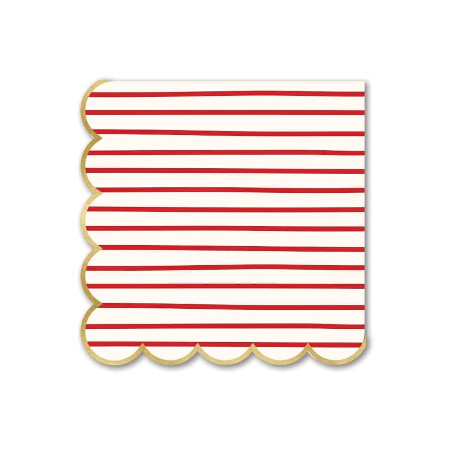 My Mind’s Eye Christmas Holly Stripes Napkins