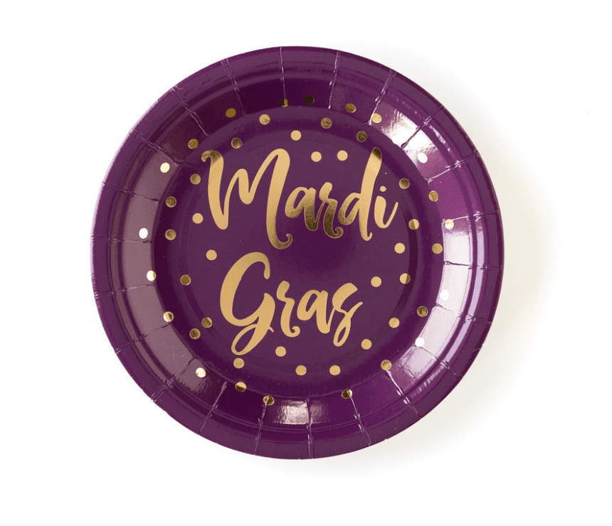 My Mind's Eye Party Mardi Gras Dessert Plates