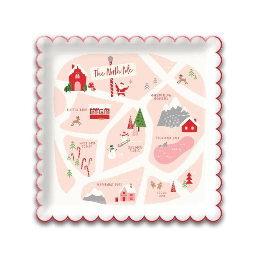 My Mind’s Eye Christmas North Pole Map Plate