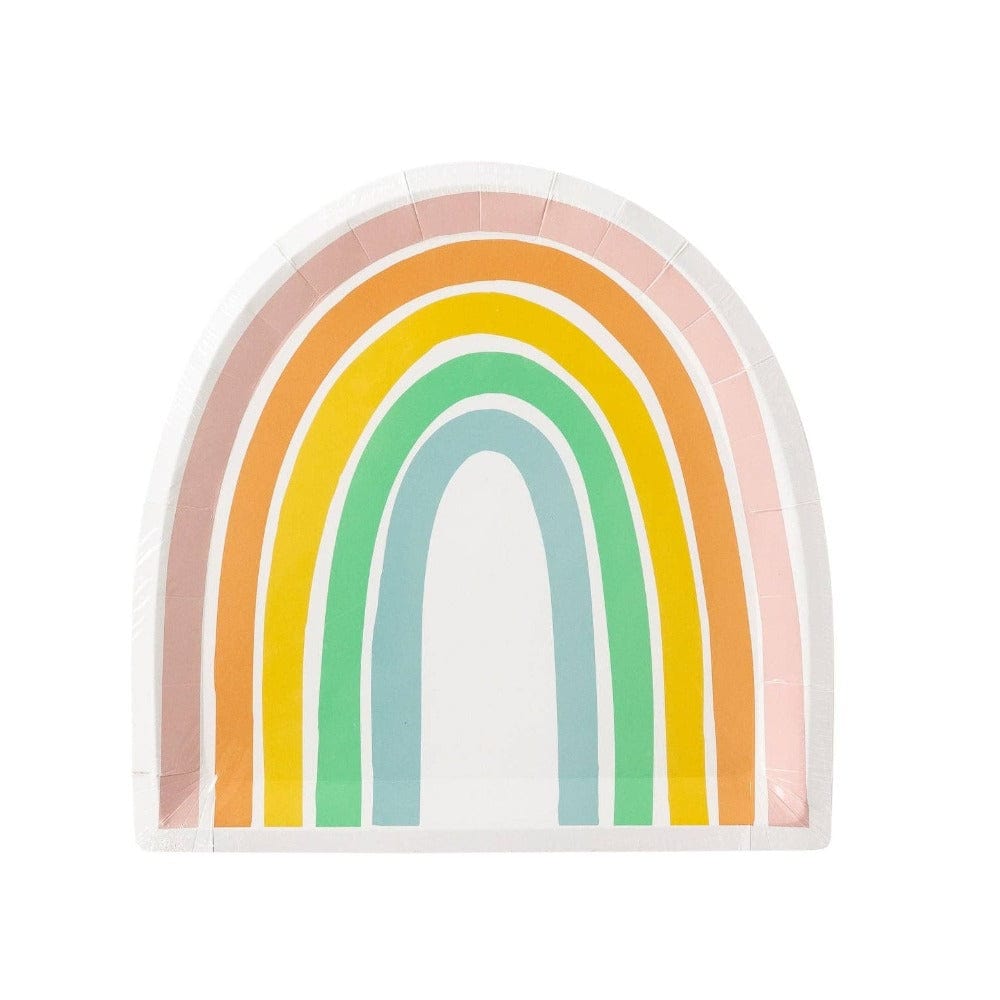 My Mind’s Eye Paper Pastel Rainbow Shaped Plate