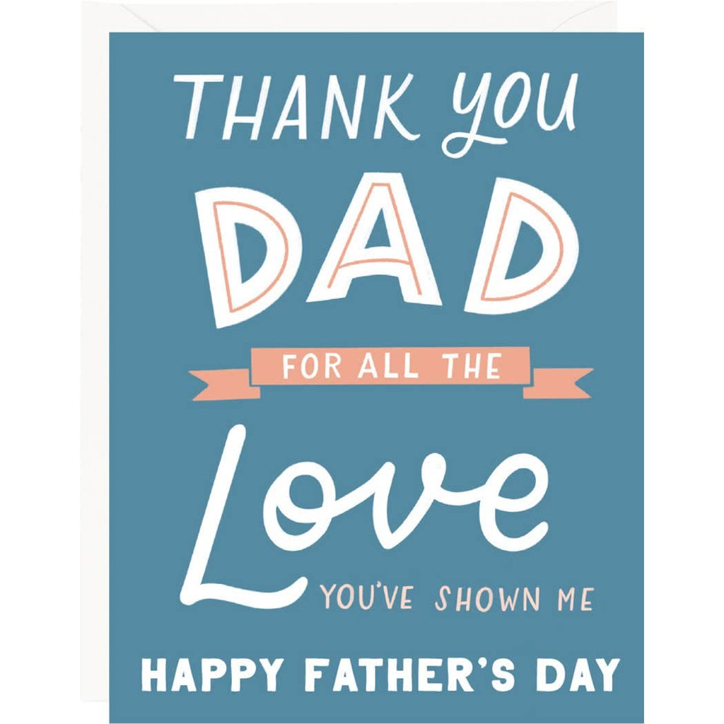 Paper Source Wholesale Party Thank You for the Love Dad Card