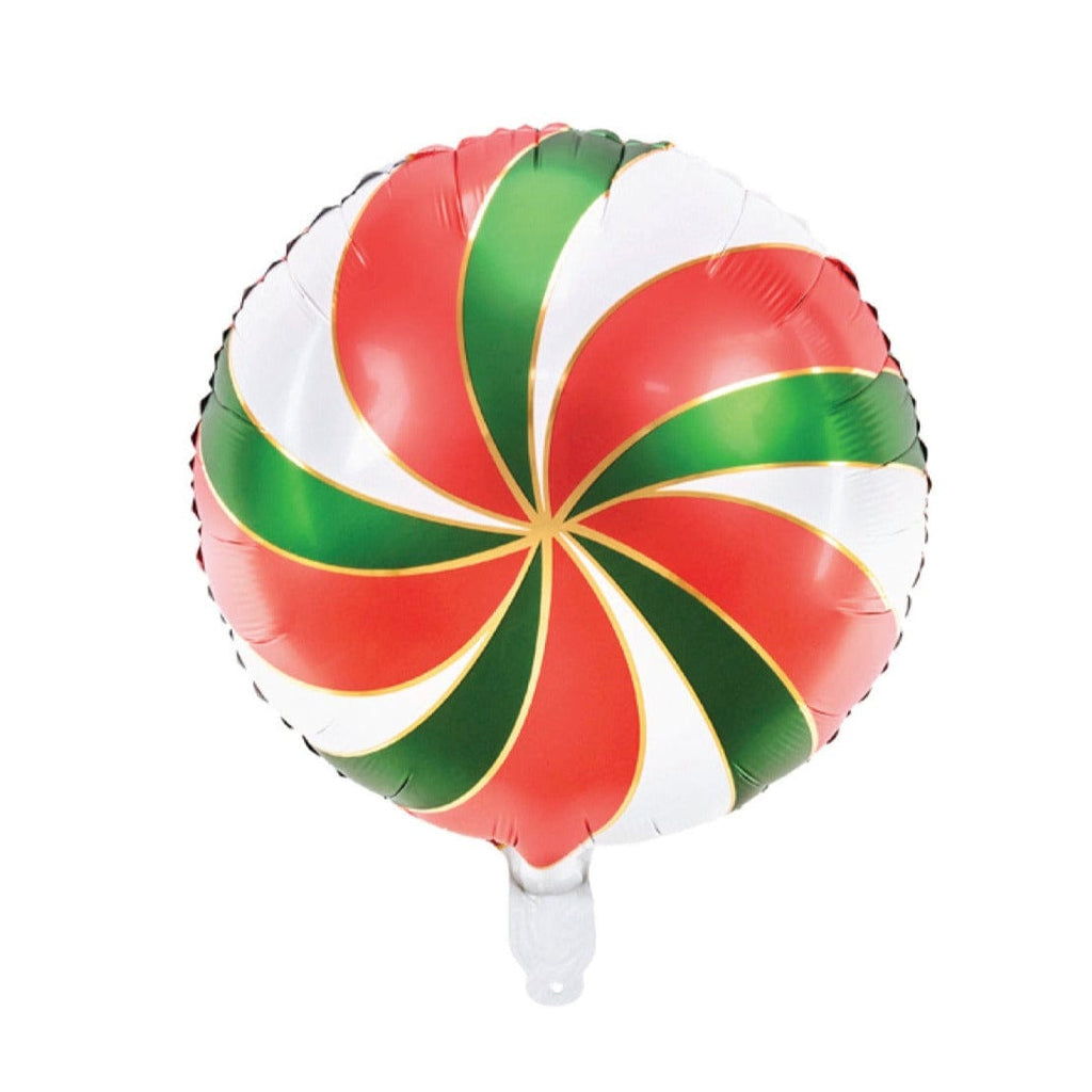 Party Deco Party Red Green Swirly Candy Balloon