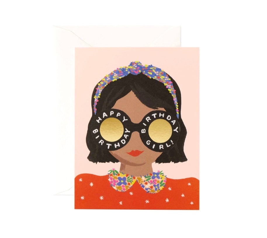 Rifle Paper Co Greeting Cards Headband Birthday Girl Card