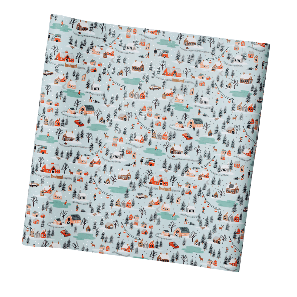 Rifle Paper Co Gift Wrap Holiday Village Continuous Wrapping Roll