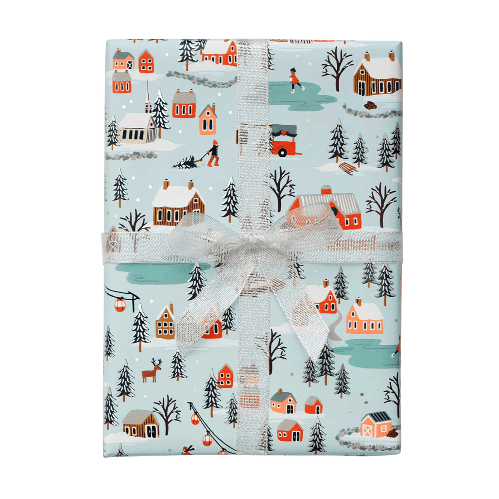 Rifle Paper Co Gift Wrap Holiday Village Continuous Wrapping Roll