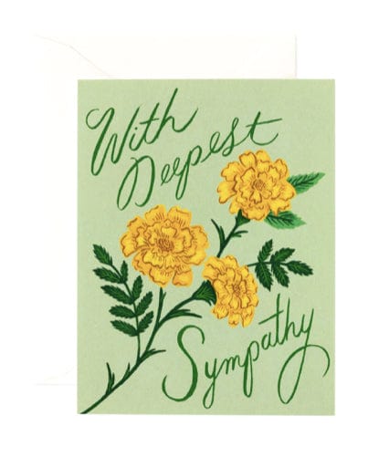 Rifle Paper Co Greeting Cards Marigold Sympathy Card