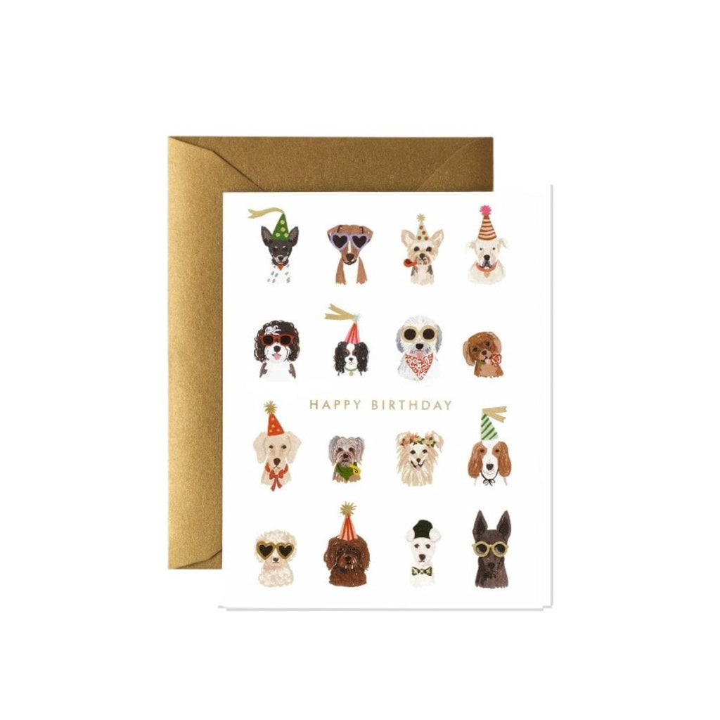 Rifle Paper Co. Greeting Cards Party Pups Birthday Card