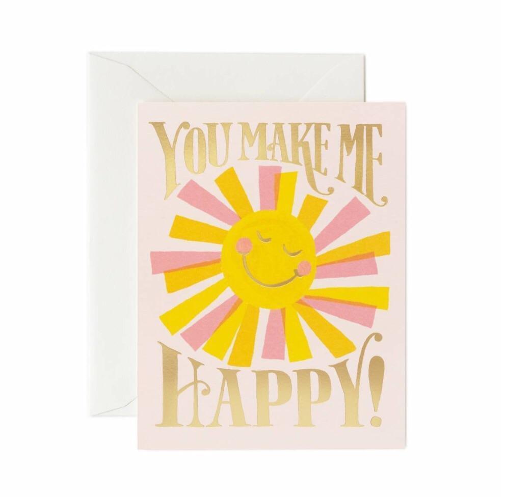 Rifle Paper Co Greeting Cards You Make Me Happy Card