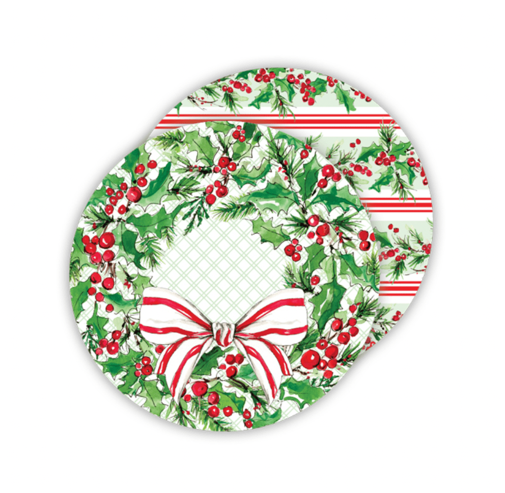 Rosanne Beck Holly Wreath Coasters