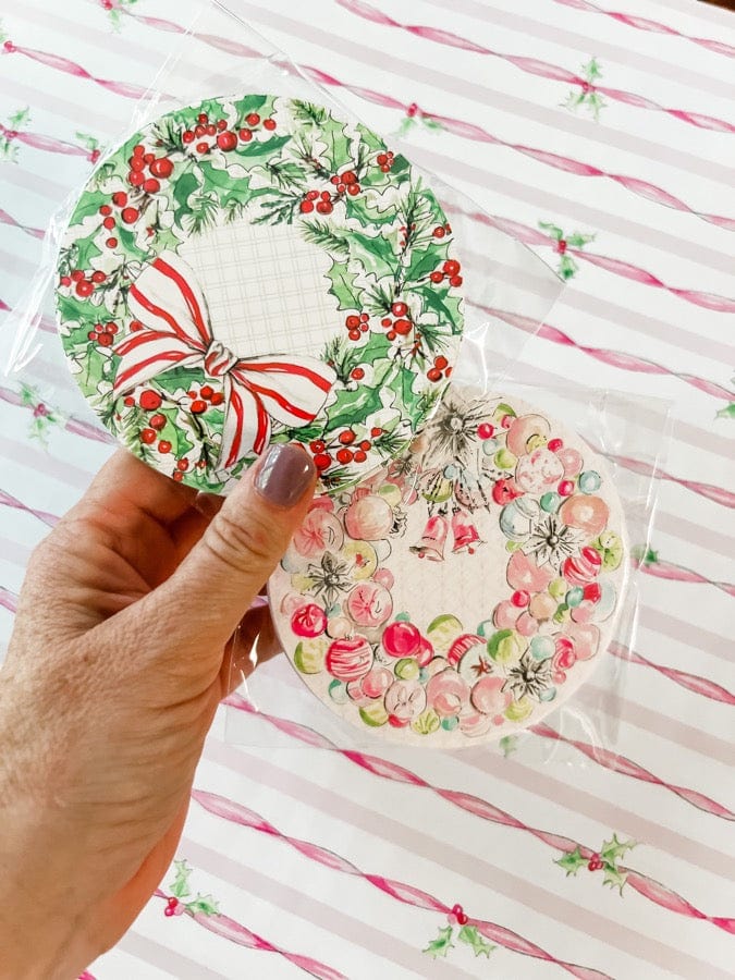 Rosanne Beck Holly Wreath Coasters