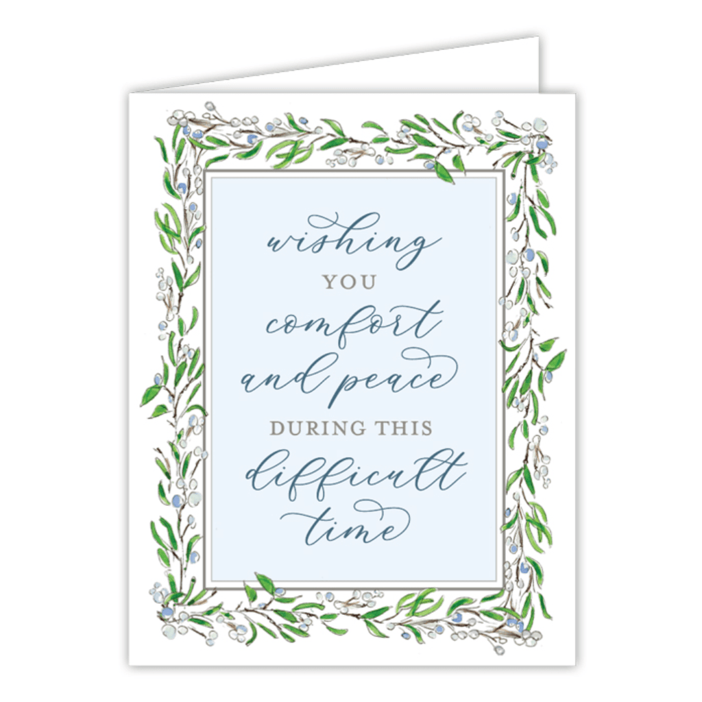 Rosanne Beck Greeting Cards Wishing Comfort and Peace Card