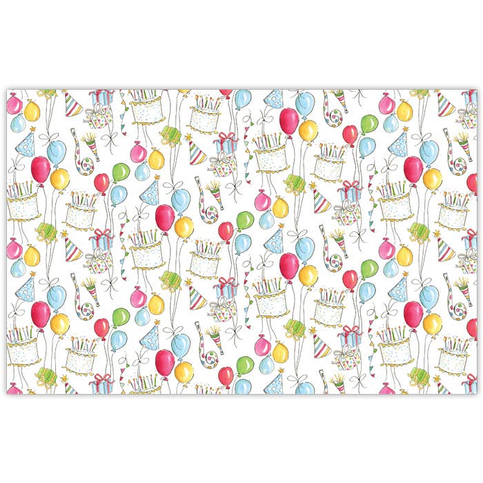 RosanneBeck Collections Party Birthday Icons Pattern Placemat