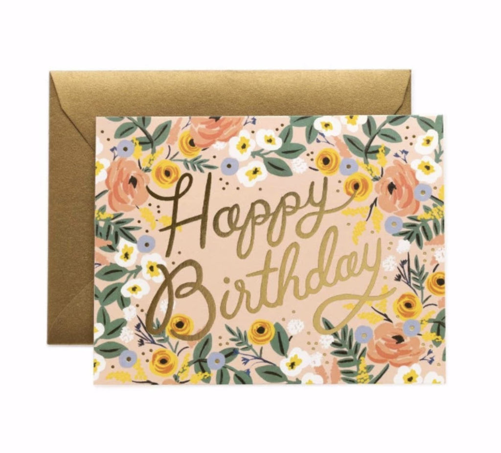 Rose Birthday Card - Print&Paper