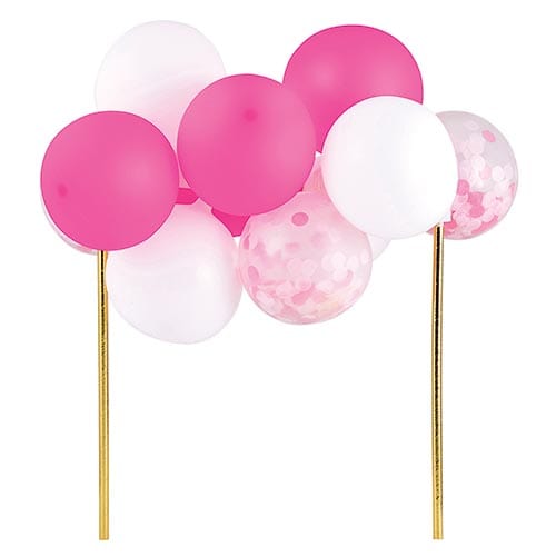 Slant Collections Party Pink Balloon Cake Topper