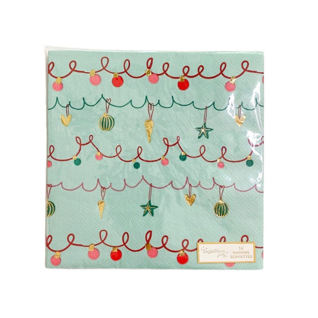 Sophistiplate Christmas Deck The Halls Napkin