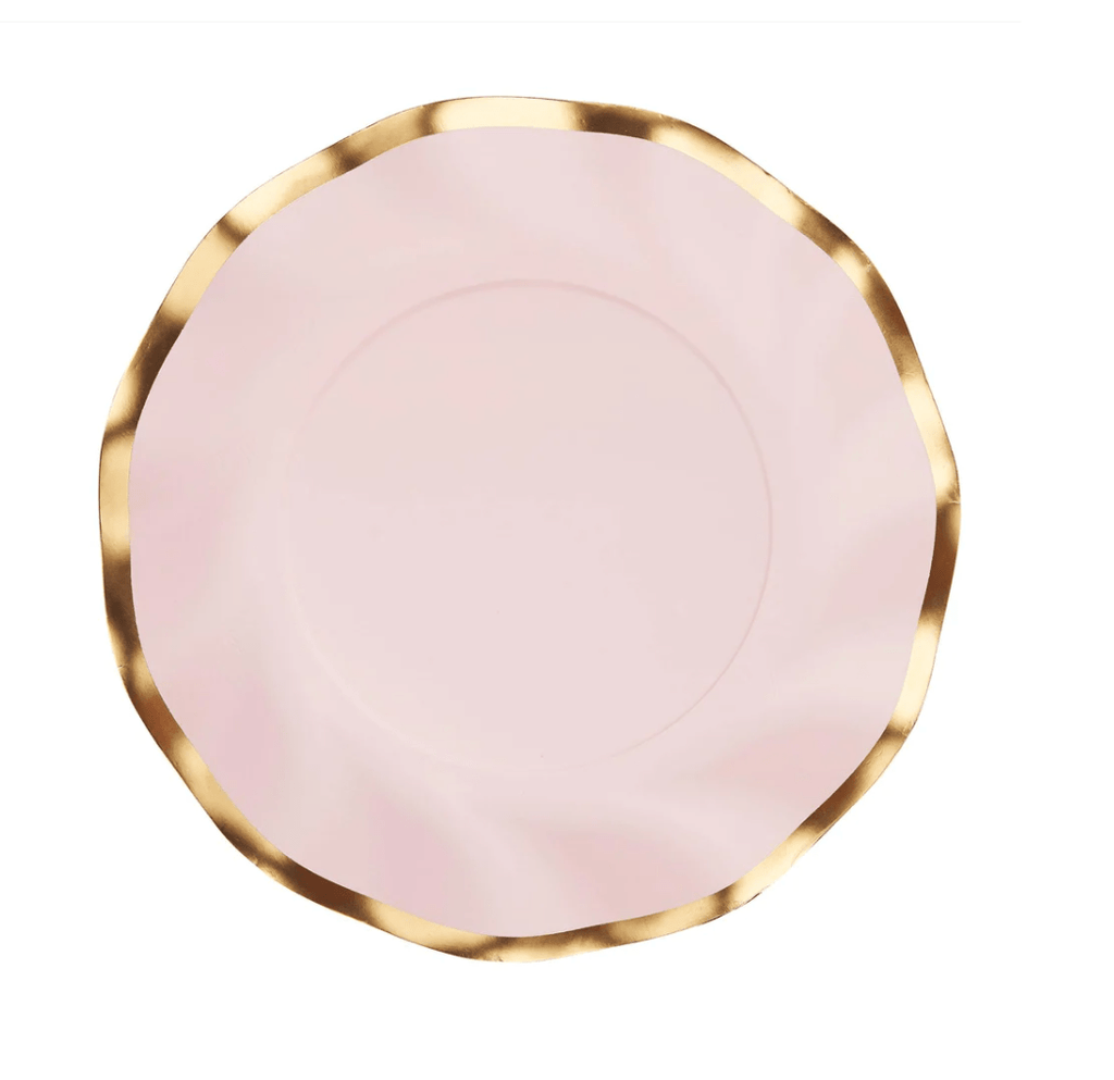 Sophistiplate Party Everyday Blush Wavy Salad Plates