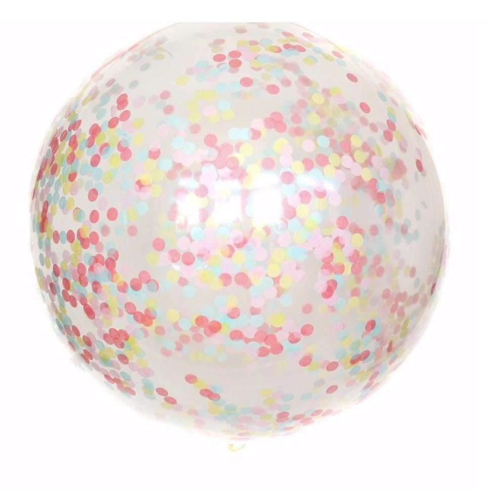 pink confetti balloon