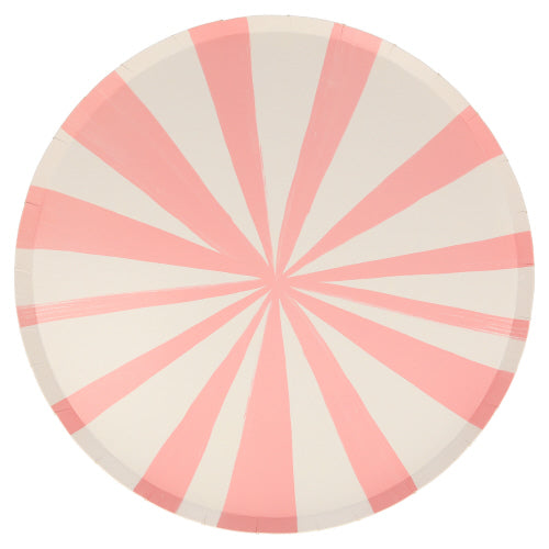 pink stripe meri plate
