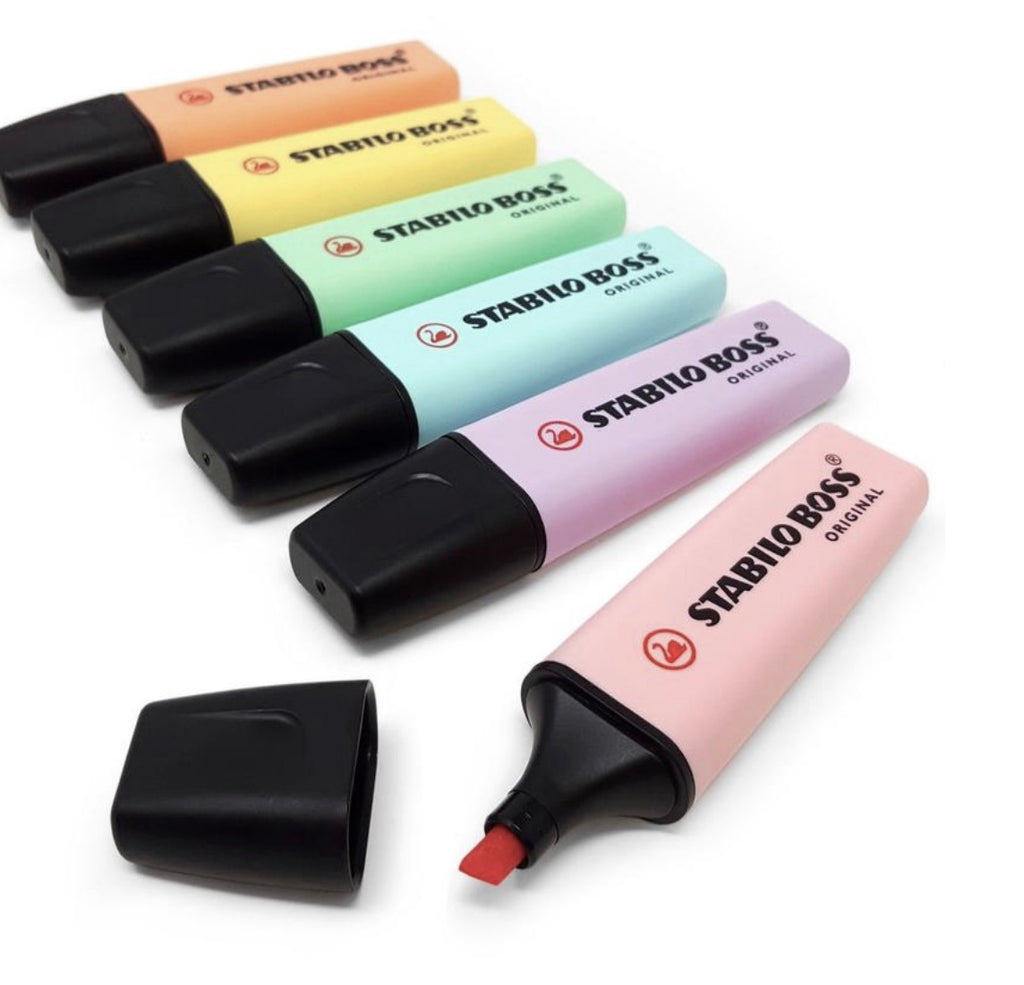 stabilo boss pastel highlighters back to school