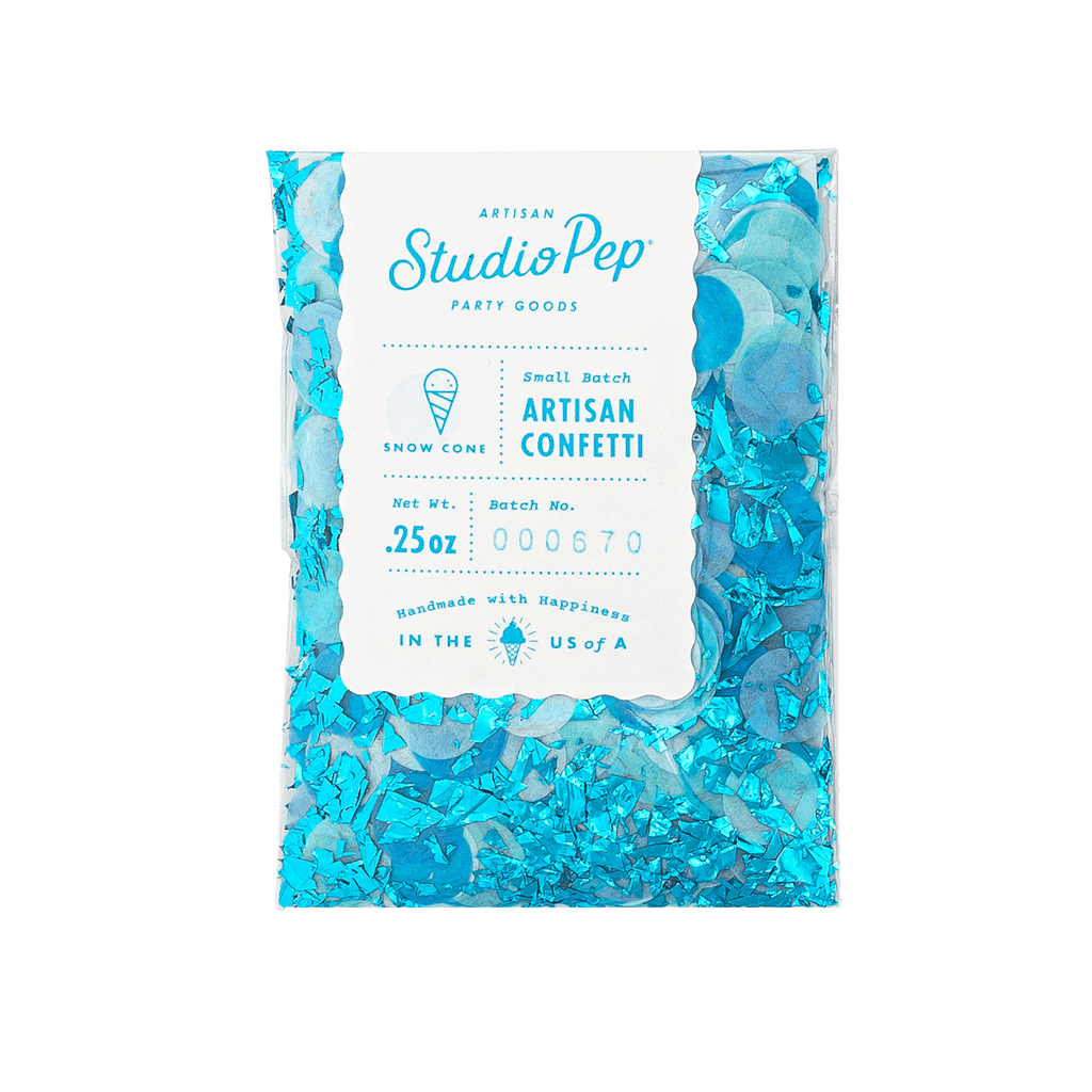 Studio Pep Party Mini Pack Snow Cone Blue Artisan Confetti